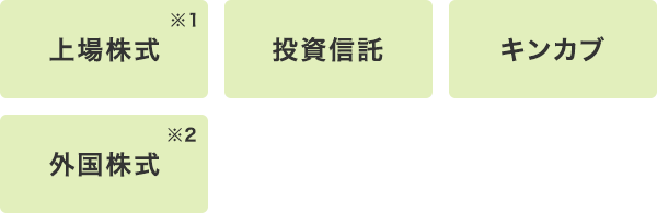 上場株式・投資信託・キンカブ・外国株式
